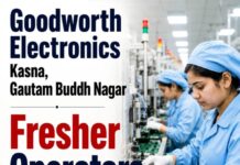 Good worth Electronics, Old Kasna, Surajpur, Greater Noida, Uttar Pradesh 201306, Noida में Operators (Freshers)के लिए भारी भर्ती है goodworth
